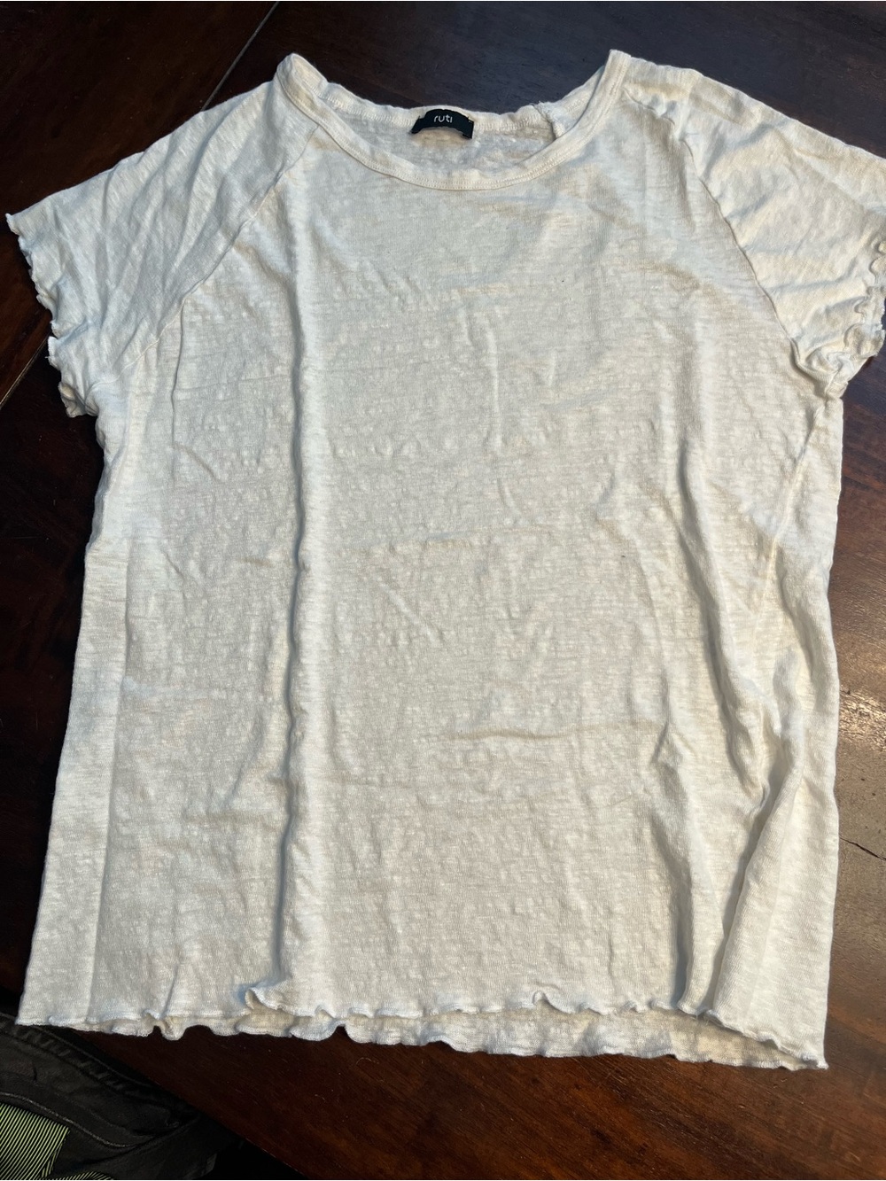 Ruth Lightweight Cream Short-Sleeve Tee — Relaxed Everyday Top